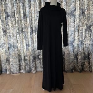 Soft Surroundings Amelie Sweatshirt Dress Black - Medium